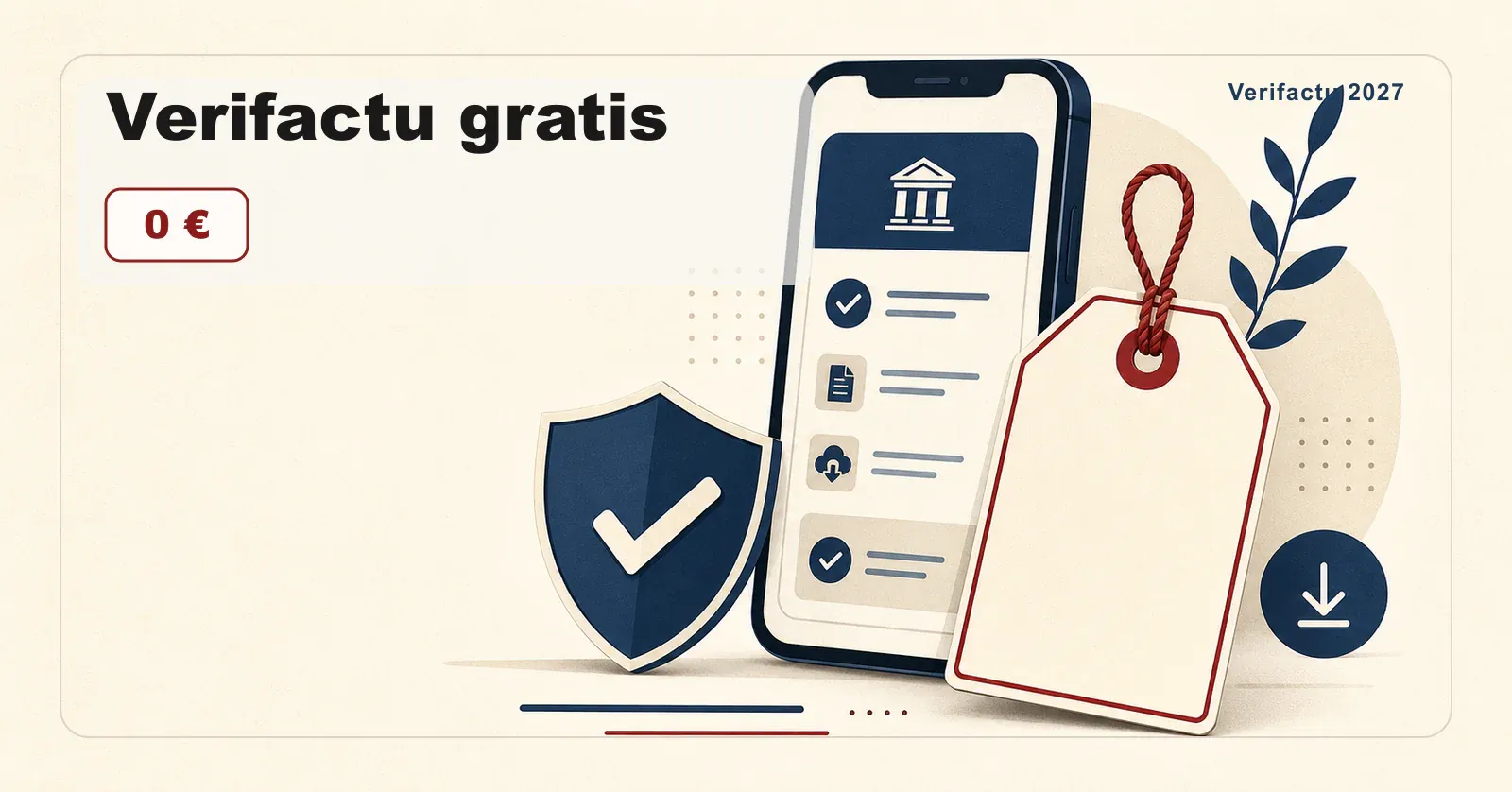Cumplir Verifactu gratis con la app oficial de la AEAT.